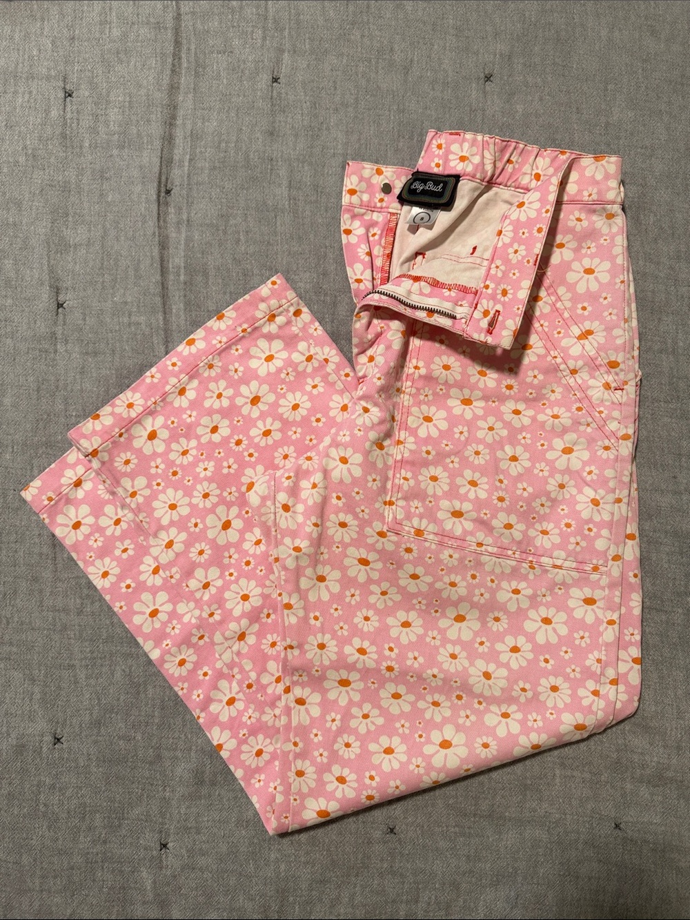 Big Bud Press Pink Daisy Crop Pants